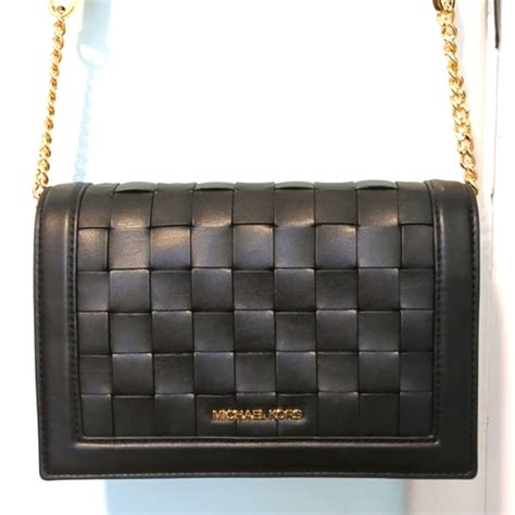 michael kors basket weave crossbody leather strap trim|Best 25+ Deals for Michael Kors Basket Weave Handbag.